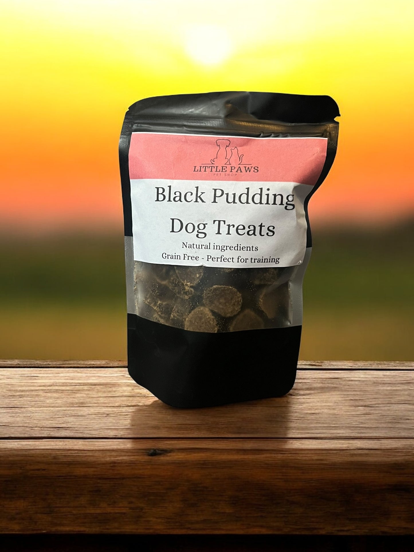 Black pudding dog treats