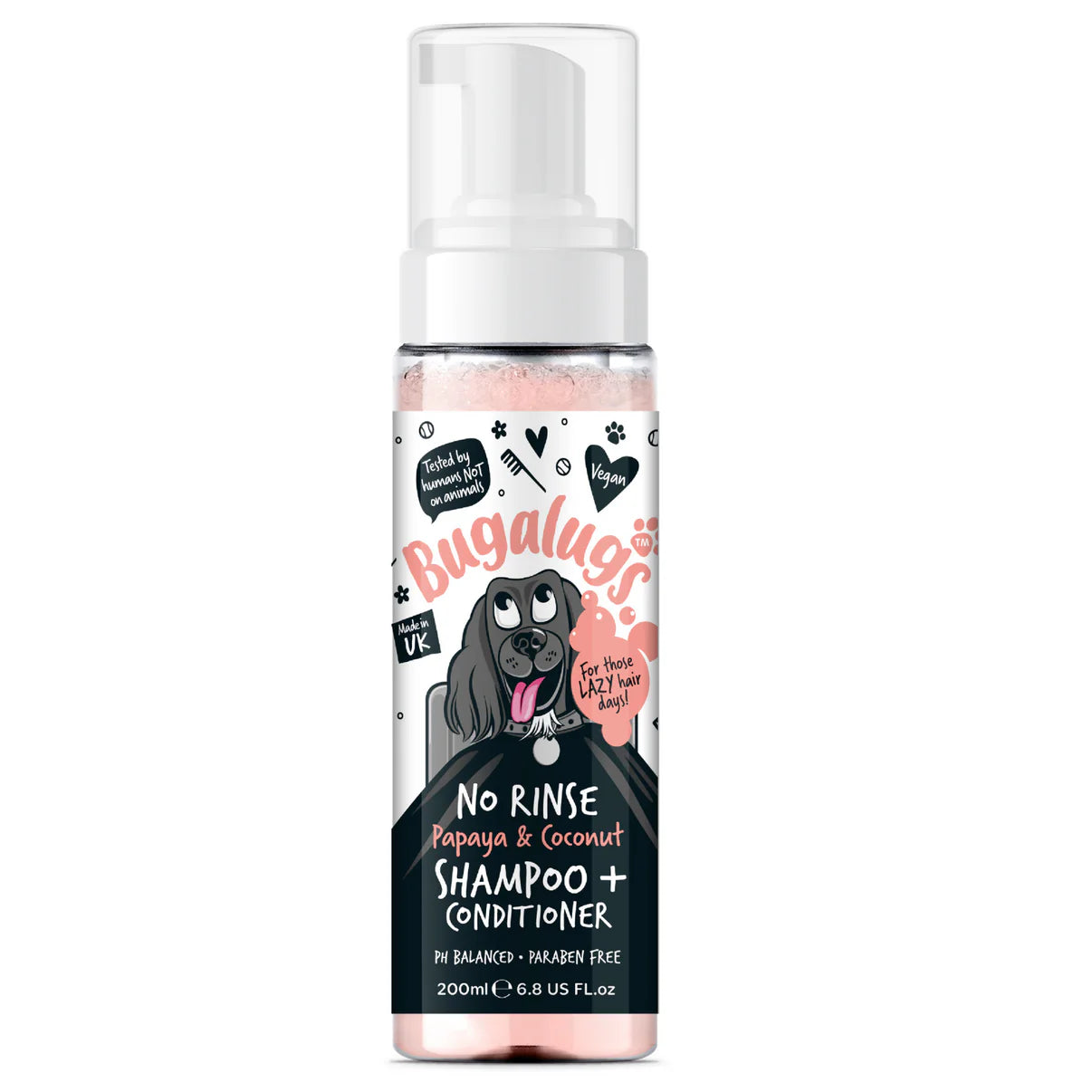 Bugalugs™ No rinse Papaya & Coconut Shampoo