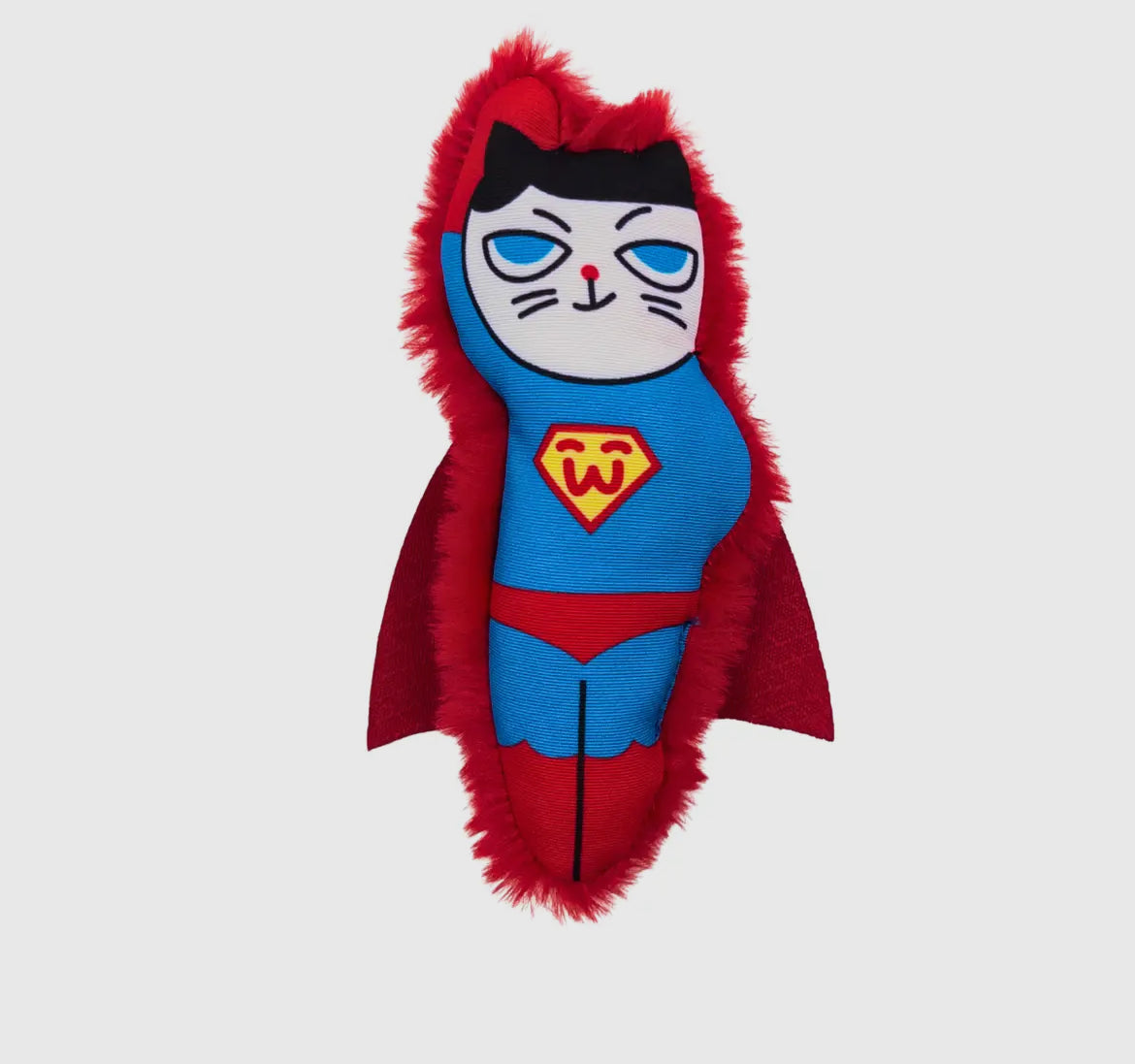 Mymeow Supermeow Plush Cat Toy with Catnip and Silverline