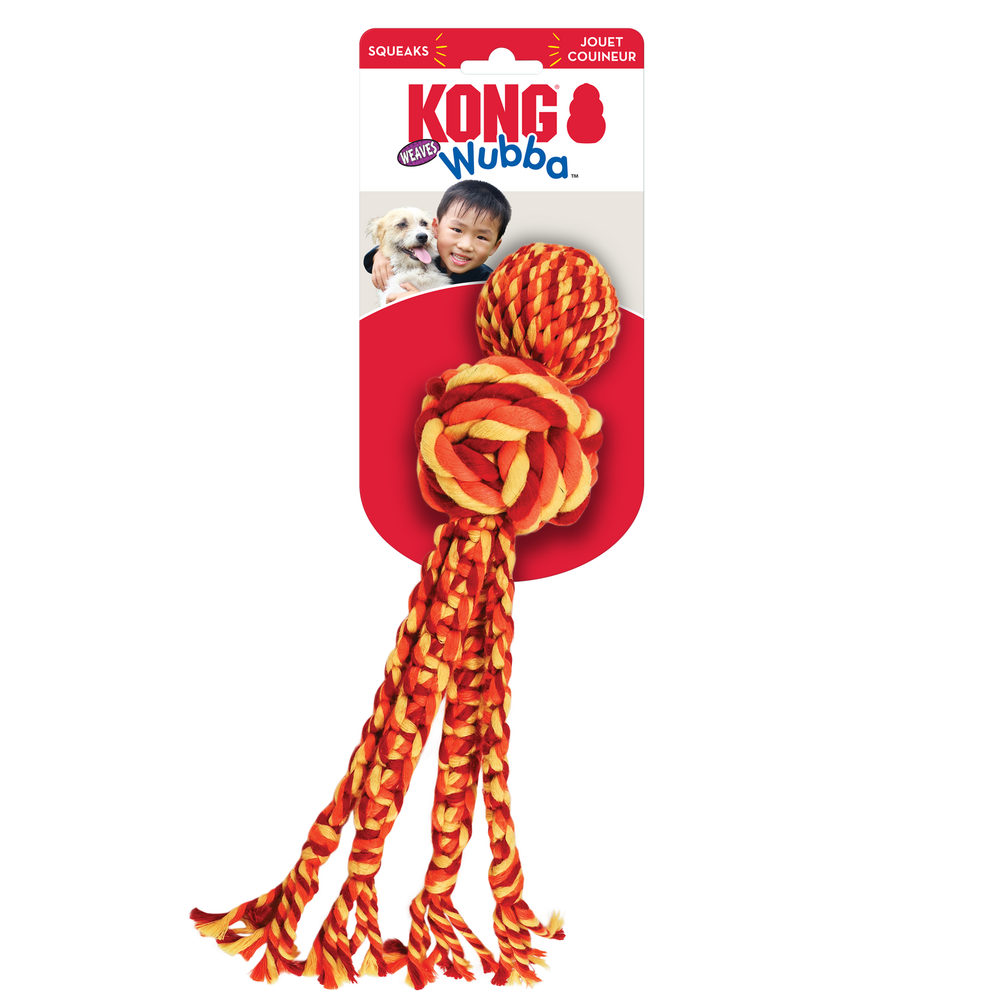 KONG Wubba Weave with Rope small