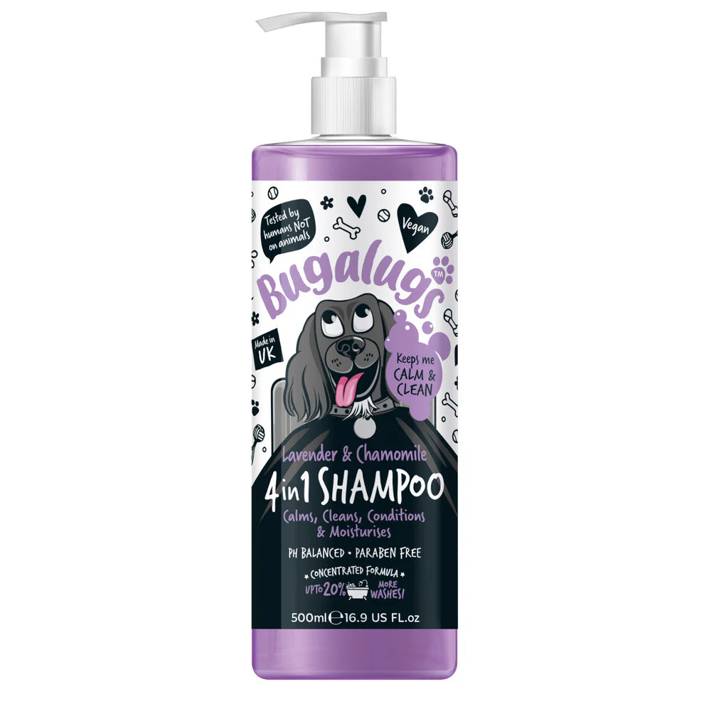 Bugalugs™ Lavender & Chamomile 4 in 1 Calming Dog Shampoo