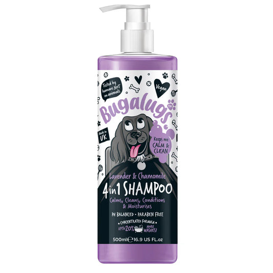 Bugalugs™ Lavender & Chamomile 4 in 1 Calming Dog Shampoo