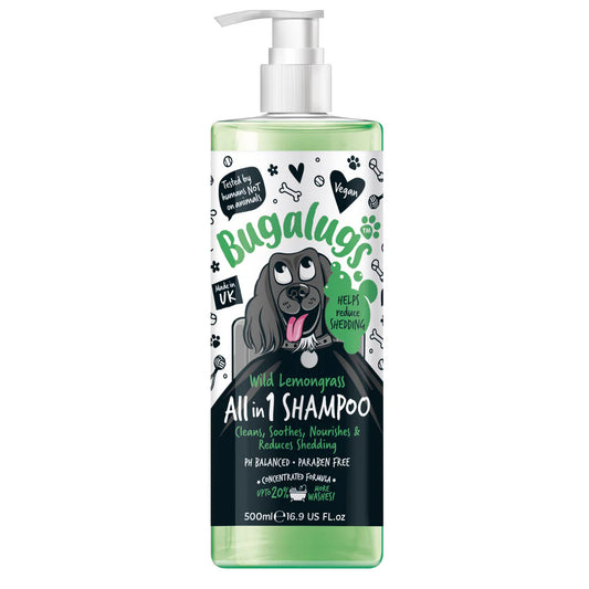 Bugalugs™ Wild Lemongrass All in 1 Dog Shampoo with Shed Control