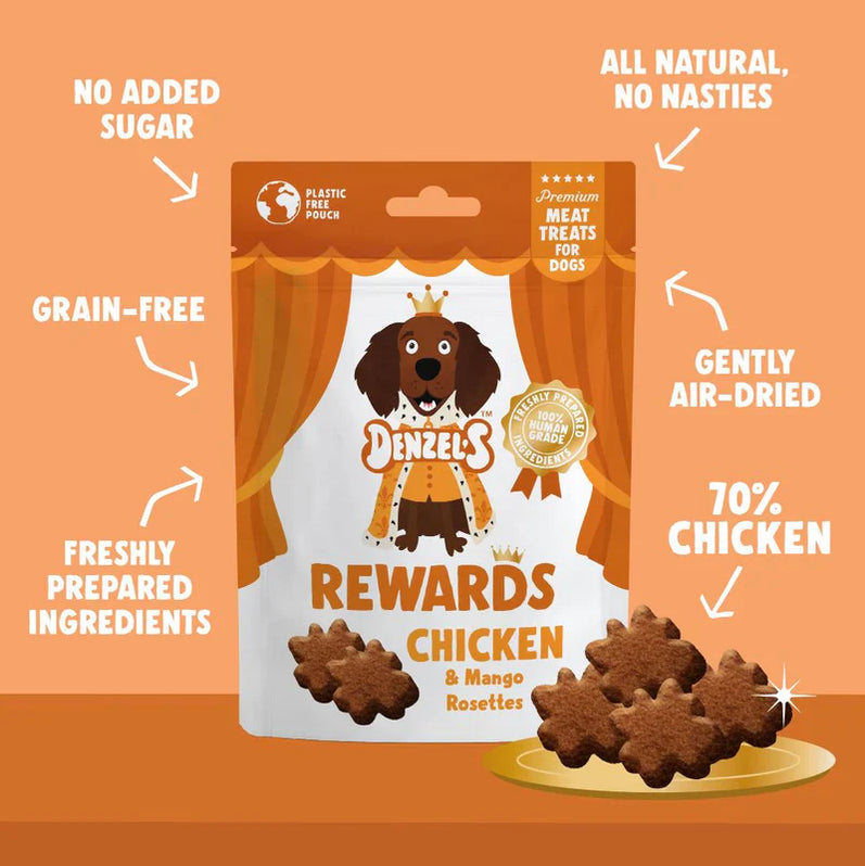 Denzel’s chicken & mango high value treats