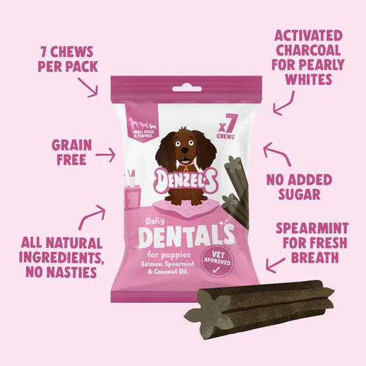 Denzel’s daily dentals for small dogs & puppy’s